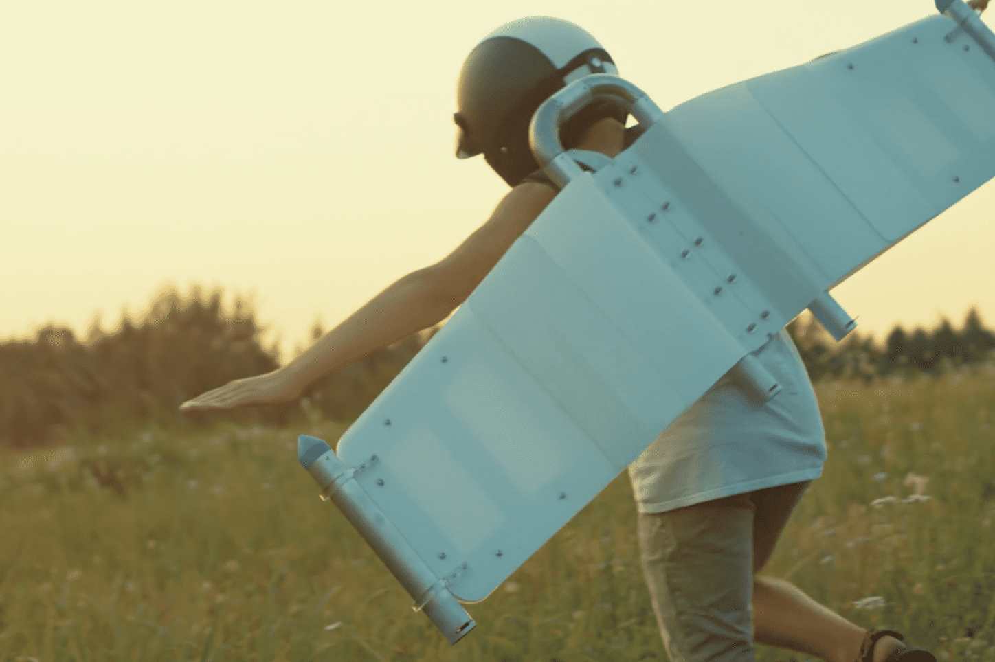 boy wearing spaceship costume