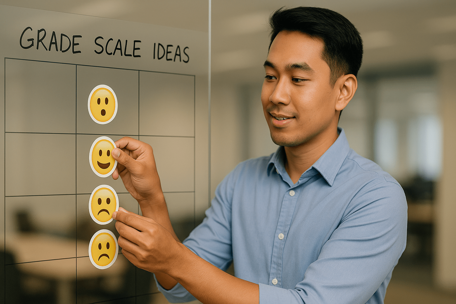 How to create a custom grade scale in Moodle